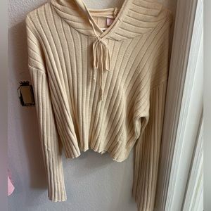 Pink Lilly cream hoodie size small